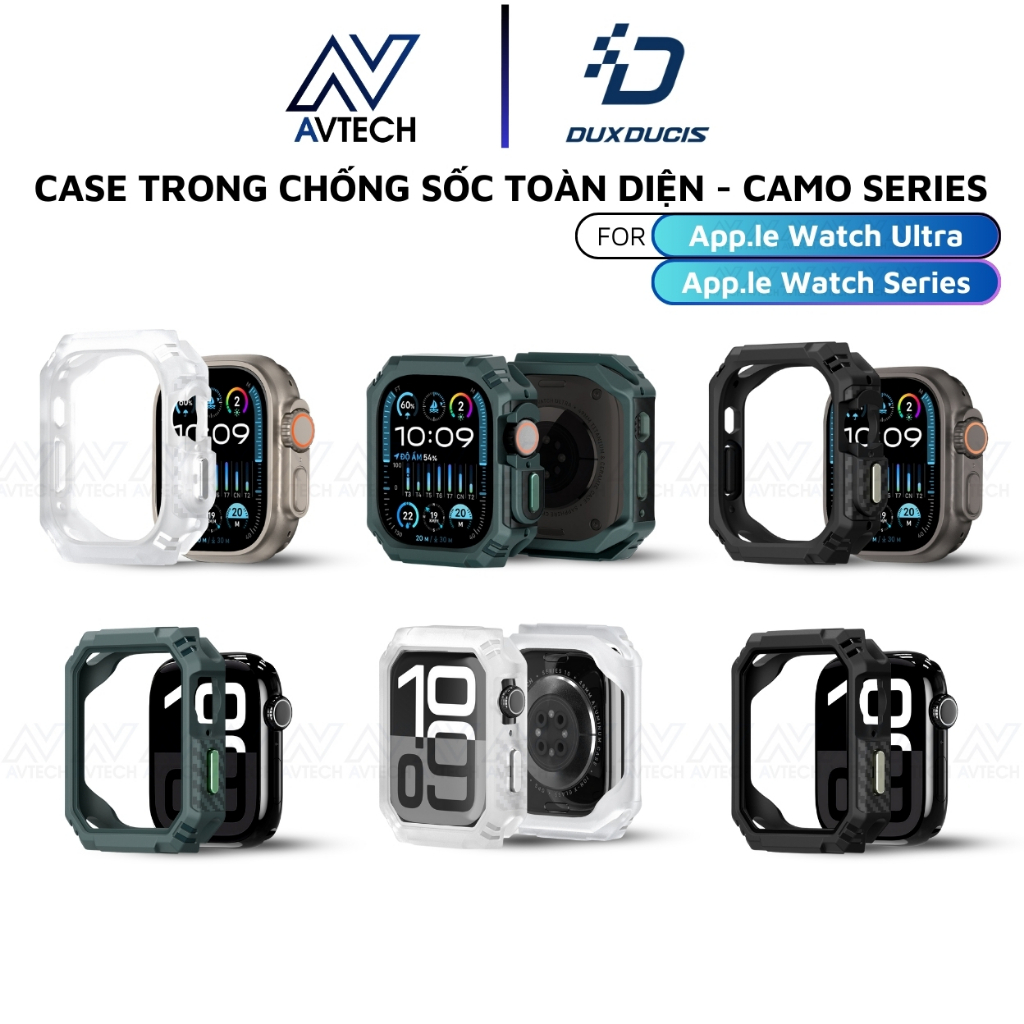Ốp Case Chống Sốc TPU Dux Ducis cho Apple Watch Ultra 2/1, Apple Watch Series 10/9/8/7/6/5/4/SE/SE2,