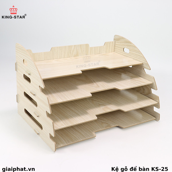 KỆ GỖ ĐỰNG GIẤY TỜ KING-STAR KS-25