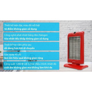 Quạt sưởi halogen Sunhouse SHD7016