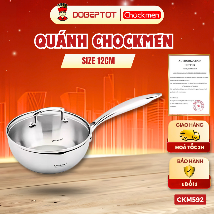 [CKM592] Quánh inox Chockmen 16cm