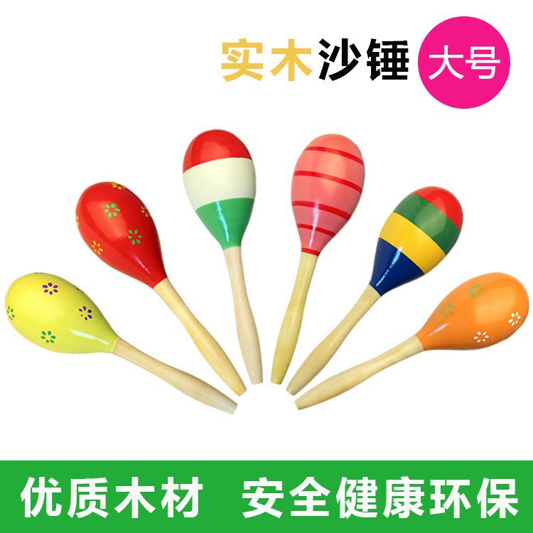 Lục lạc gỗ tập cầm nắm - size to 20cm