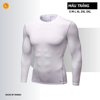 Áo combat NK dài tay chỉ xám