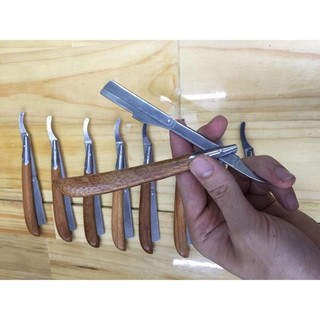 Cán Dao cạo Lông mặt - Cạo Râu cán gỗ