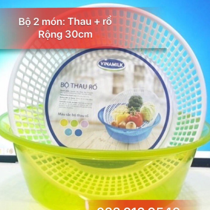 BỘ THAU RỔ VINAMILK 30 cm