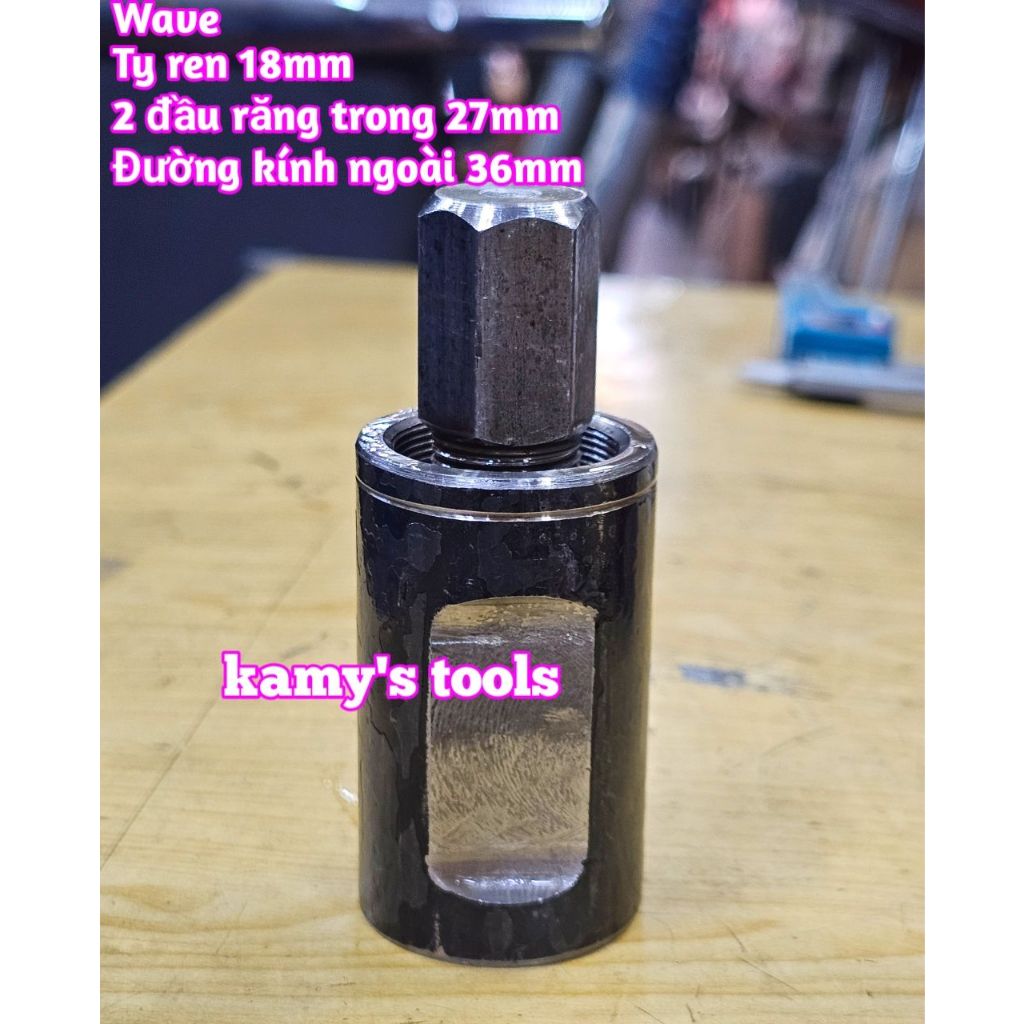 Cảo Vô Lăng Xe Wave 2 đầu răng trong 27mm kamytools