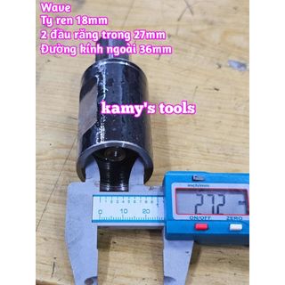 Cảo Vô Lăng Xe Wave 2 đầu răng trong 27mm kamytools