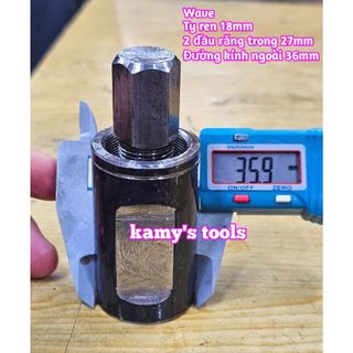 Cảo Vô Lăng Xe Wave 2 đầu răng trong 27mm kamytools