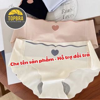 Combo 3-5-10 Quần Lót Nữ, Quần Su Trái Tim Màu Pastel Kháng Khuẩn Không Đường May Không Lộ Viền 40-68kg