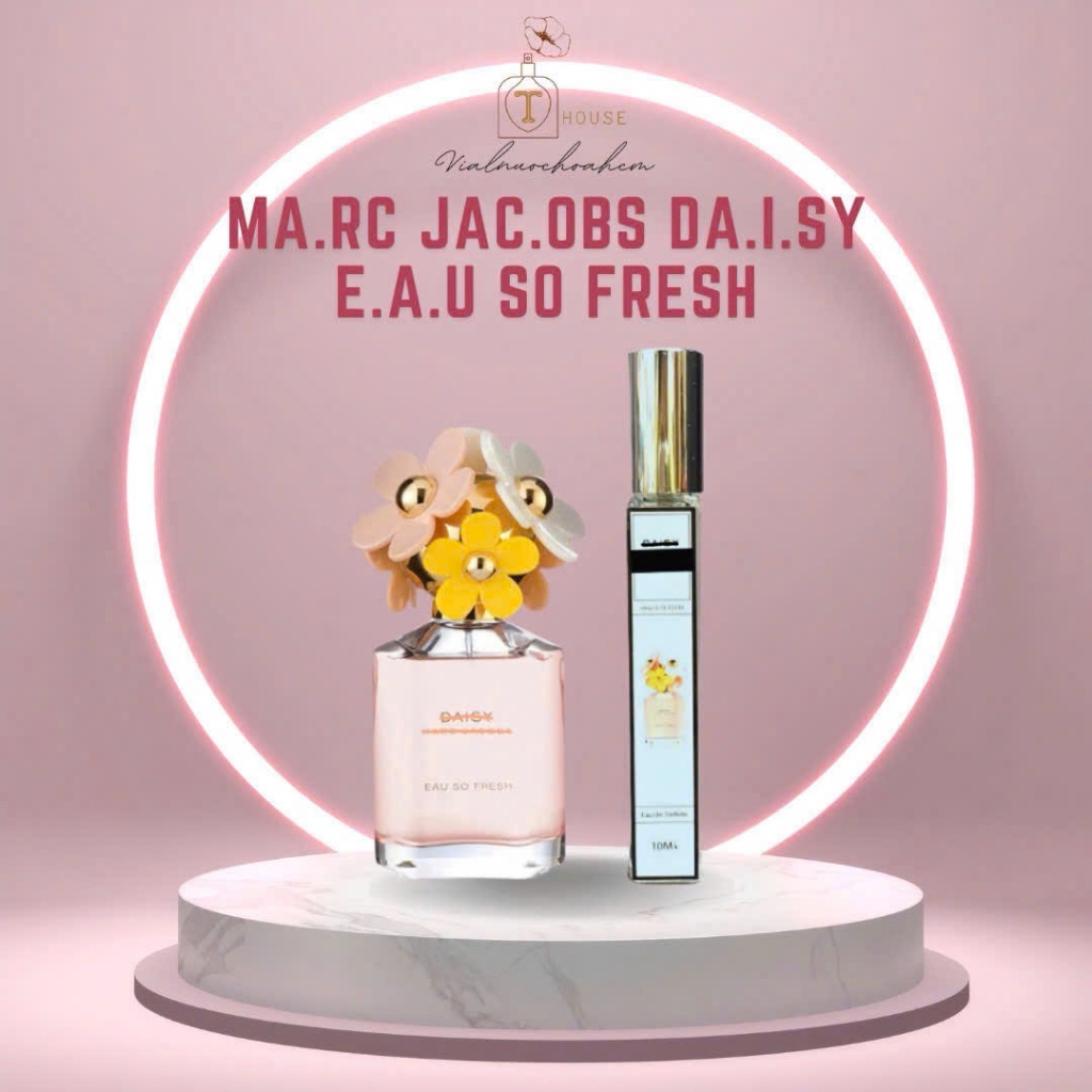 Tinh dầu nước hoa dạng xịt Daisy Marc Jacobs Eau so fresh 10ml (mùi nữ)