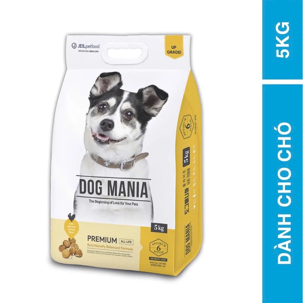 Thức ăn hạt khô cho Chó Mọi Độ Tuổi Dog Mania Premium 5kg của Hàn Quốc