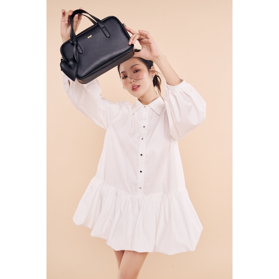 Túi xách nữ BAGA Bami S đi làm đi chơi nhẹ gọn - Màu Black Noir (Túi chưa bao gồm Charm) | BigBuy360 - bigbuy360.vn