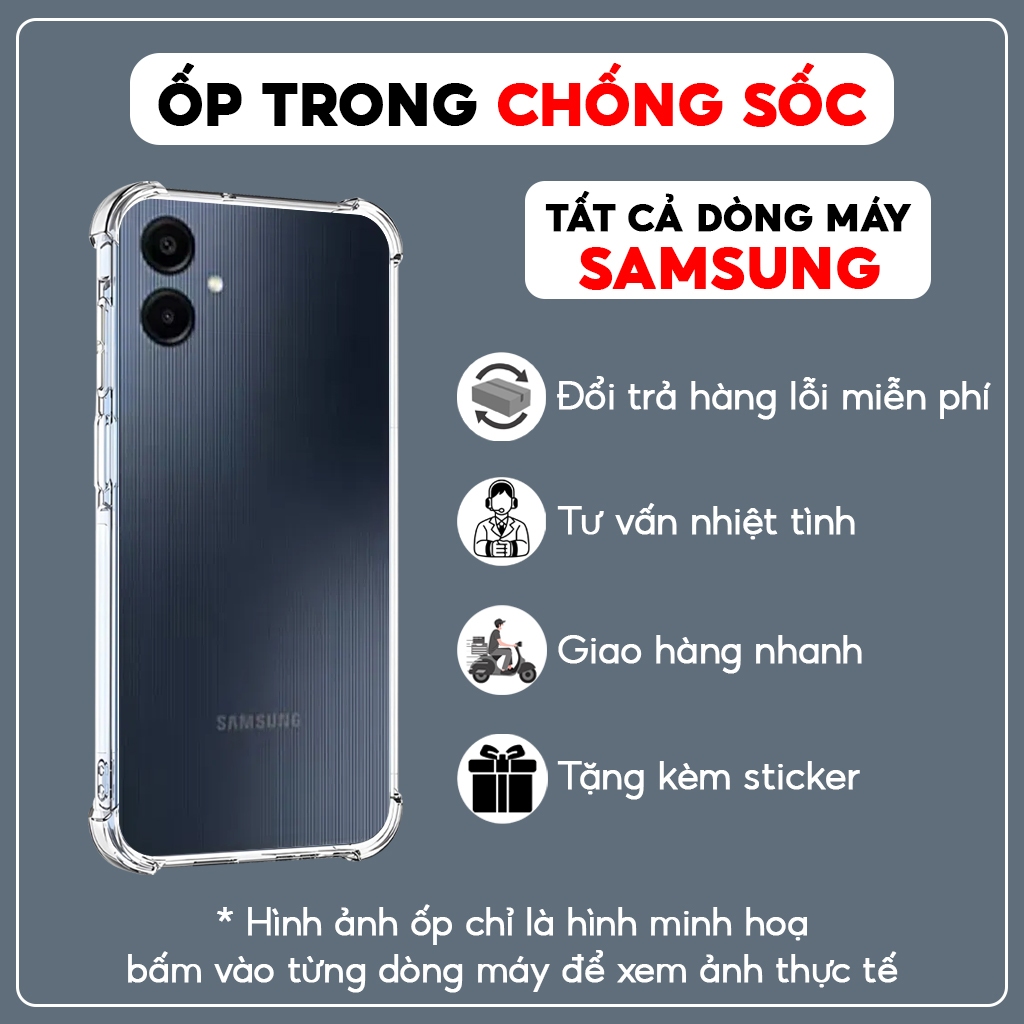Ốp lưng Samsung Chống Sốc A36,A56,A06,A05S,A05,A04S,A03S,A11,A12,A13,A14,A15,A16,A20,A20S,A31,A34,A3