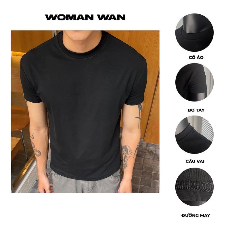 [CLEANFIT] Áo Thun Cleanfit Nam Nữ Tôn Chiều Cao Vải Chống Nhăn - WOMAN WAN Cổ Tròn Menswear | BigBuy360 - bigbuy360.vn