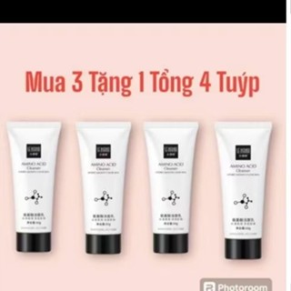 Combo 4 Tuýp Sữa Rửa Mặt Senana Amino Acid Sợi Tơ, 60g, Dưỡng Ẩm Da Women Cho bé trắng da Gel Niacinamide