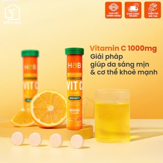 Viên Vitamin C sủi [Vitamin C-1000mg & Zinc] - giúp sáng da, giảm mụn thâm, tăng miễn dịch