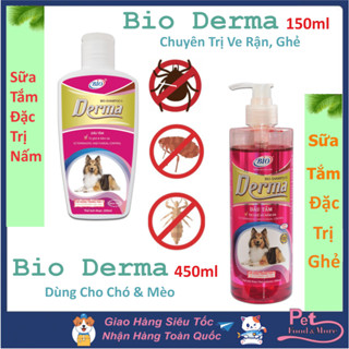 Bio Derma Sữa Tắm Chuyên Dụng Ngừa Ghẻ, Nấm Da Cho Chó Mèo