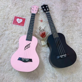 Ukulele Concert 23 Inch SooMay - Thiết Kế Lỗ Cộng Hưởng Hình Cơn Gió - 3 Màu Đen,Hồng Xanh