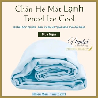 ❄️CHĂN HÈ MÁT LẠNH❄️ (Tặng Kèm 2 Vỏ Gối Nằm) Chăn Hè Tencel Ice Cool Mát Mịn, Chăn Không Ruột Bông