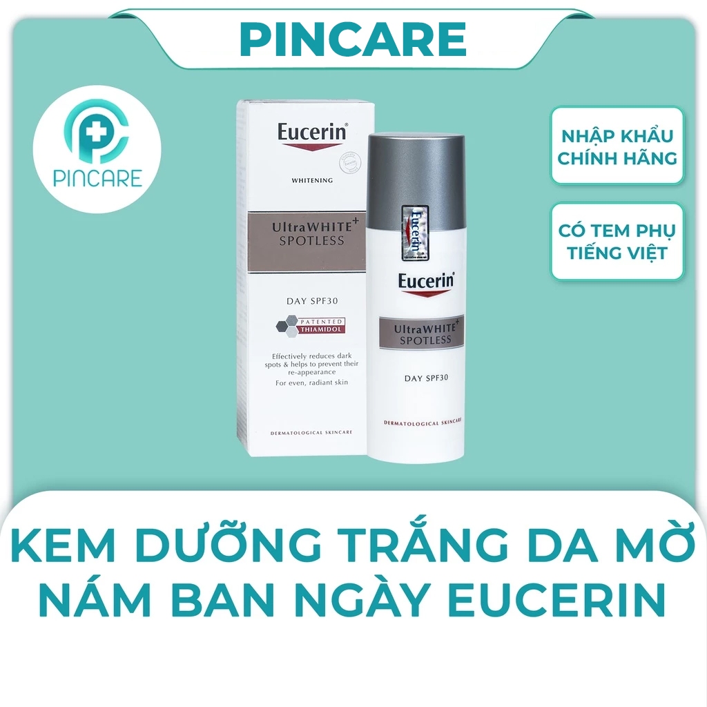 Kem dưỡng da ban ngày Eucerin UltraWHITE+ SPOTLESS SPF30 50ml trắng da giảm thâm nám - Hàng chính hãng - PINCARE