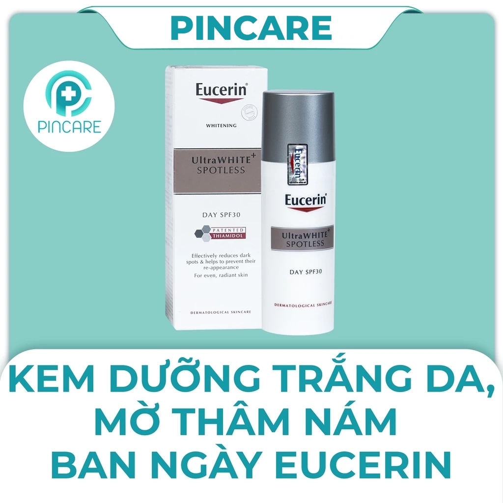 Kem dưỡng da ban ngày Eucerin UltraWHITE+ SPOTLESS SPF30 50ml trắng da giảm thâm nám - Hàng chính hãng - PINCARE