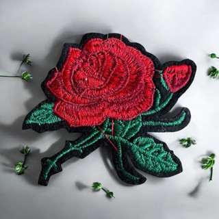  hình hoa hồng thêu ủi nhiệt . miếng vá quần áo rách 