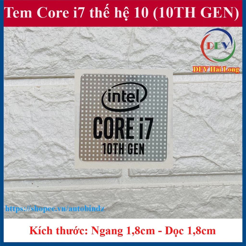Tem Core i7 Thế Hệ 10 (10th Gen) Thay Tem Laptop -máy tính