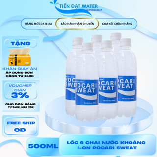  Nước Bù Khoáng Pocari Sweat 500ml Lốc 6 Chai – Bổ Sung Ion Giải Khát Tức Thì Thức Uống Sức Khỏe 