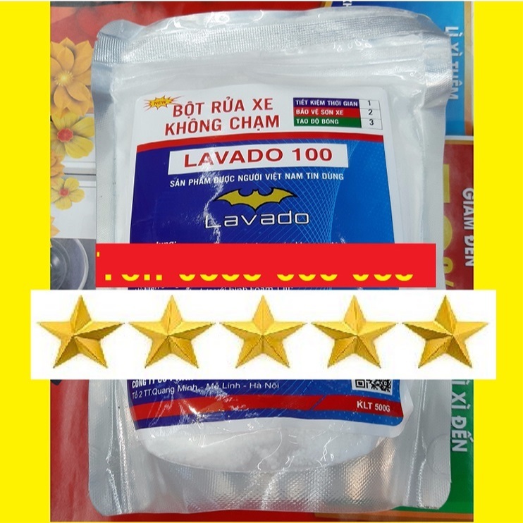 Bột rửa xe không chạm LAVADO 100 500GRAM