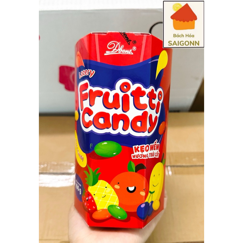 Kẹo Trái Cây Fruitti đỏ Nhập Khẩu Indonesia Hộp 100gr Gói Giỏ Quà Tết