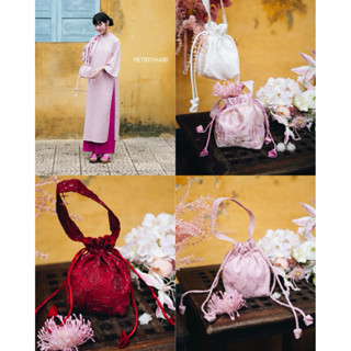  Petbychang - Túi xách cầm tay vải cao cấp size 20x16x10cm 