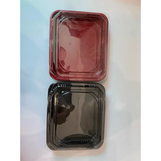 50 Hộp Nhựa Vuông Lớn Đáy Đen Có Nắp Dùng Đựng Thực Phẩm Sầu Riêng, Bánh Trái