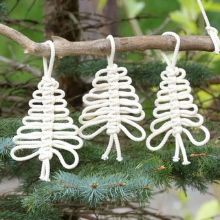 Cây thông Noel macrame, cây thông trang trí