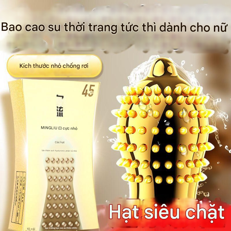 Bao cao su gai lớn 45mm MingLiu SMALL, bcs size nhỏ 45mm có gai siêu mỏng kéo dài quan hệ