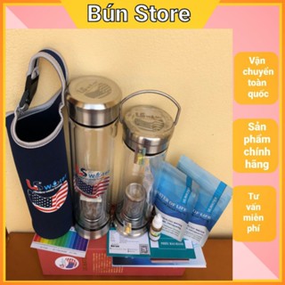 Bình kiềm uswater Bình nước tạo kiềm 400ml 500ml tặng kèm đá khoáng