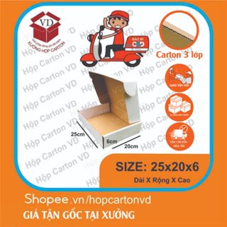 Combo 50 Hộp nắp gài màu trắng 25x20x6