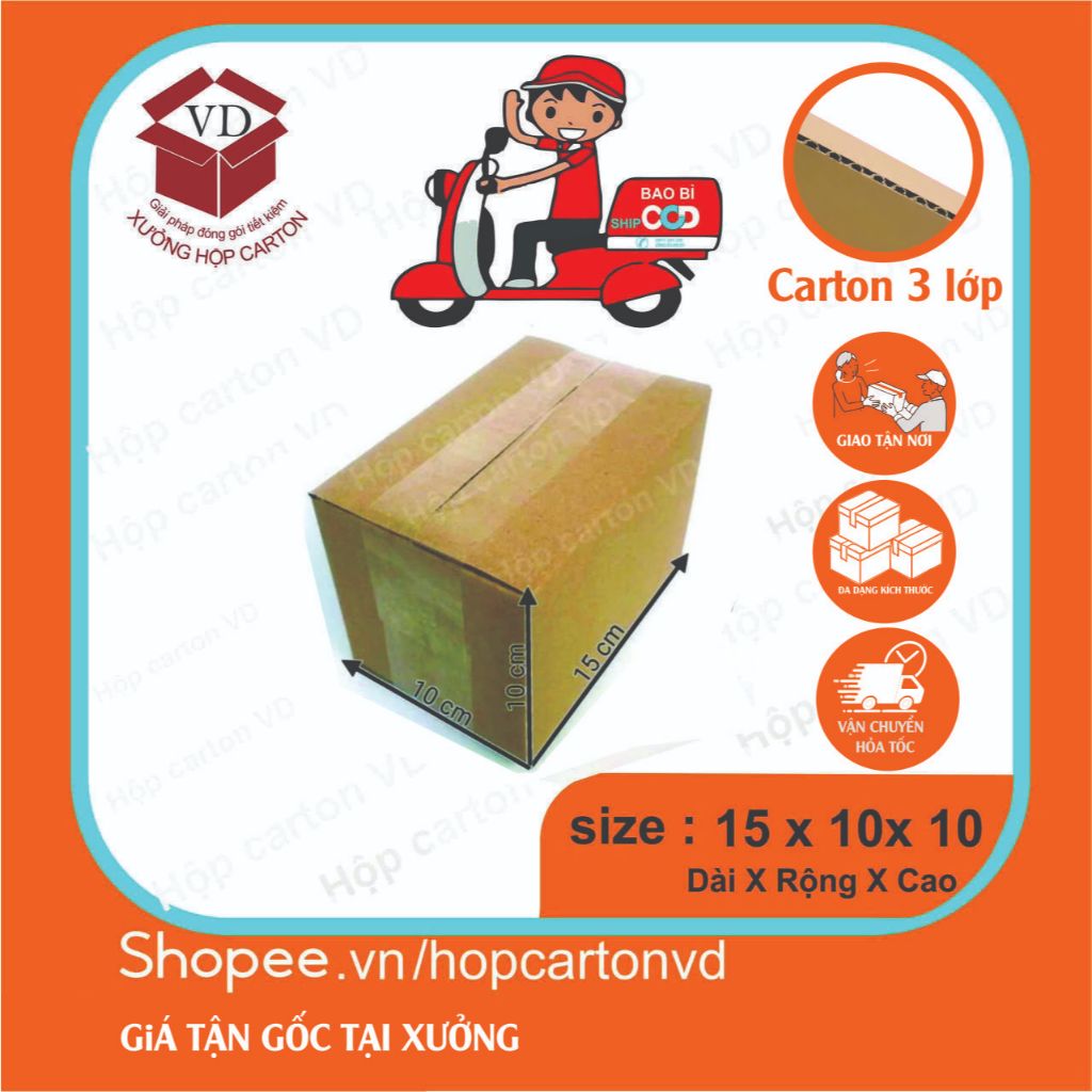 Combo 50 Hộp 15x10x10