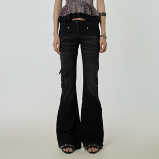  Quần Jeans ống loe cạp thấp FLARE JEANS - THESTAN 