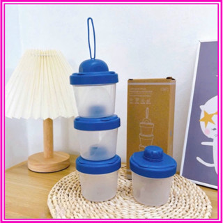 Hộp Chia Sữa Cho Bé 4 Ngăn HSC02, Hộp Đựng Sữa Bột, Đồ Ăn Dặm Có Quai Cầm Chắc Chắn Tiện Lợi