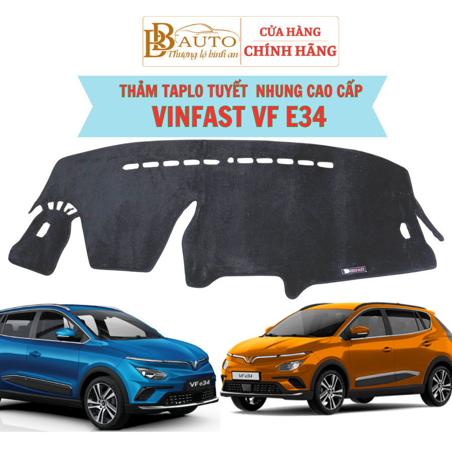 Vinfast VF E34- Thảm taplo tuyết nhung dùng cho xe ô tô Vinfast VFE34, xe điện E34,chống nắng, nóng,