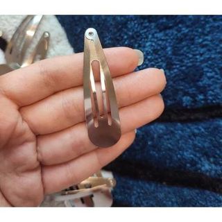 Set 5 Phôi kẹp tóc giọt nước 5cm Kẹp Tóc Trơn