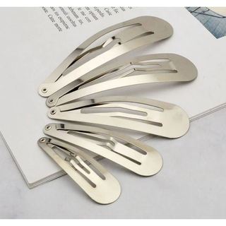 Set 5 Phôi kẹp tóc giọt nước 5cm Kẹp Tóc Trơn