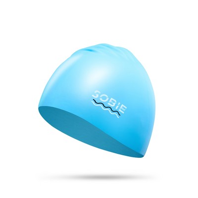 Nón bơi silicon cao cấp SOBIE Blue - Wave S13