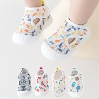 Giày Bún Lưới - Sandal Tập Đi Chống Trượt Quai Dán Cho Bé Trai Bé Gái