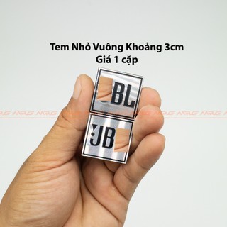 Tem Nhôm Dán Loa, loại nhỏ vuông 3cm, giá 1 cặp.
