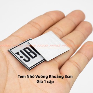 Tem Nhôm Dán Loa, loại nhỏ vuông 3cm, giá 1 cặp.