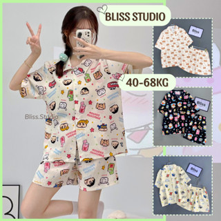 Đồ Ngủ Nữ BLISS STUDIO Quần Đùi, Hoa Tiết Cute, Pijama Cotton Đũi Mềm Thoáng Mát