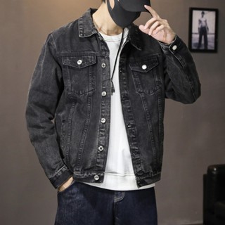 Áo khoác JEANS nam nữ basic AJ001, Jacket bò Denim dài tay cổ bẻ cổ điển trường tồn thời gian