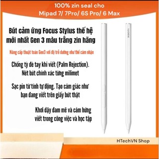 Bút cảm ứng zin hãng Xiaomi Focus Stylus Pen Gen3 cho Mipad 7/ Mipad 7 Pro/ Mipad 6S Pro/ Mipad 6 Max chống tỳ đè tay