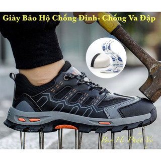  Giày Bảo Hộ Lao Động Siêu Nhẹ MS53 Mũi Nhựa Composite Chống Va Đập  Đế Lót Kevlar Chống Đinh Chống Trơn Siêu Bền Tặng Vớ 