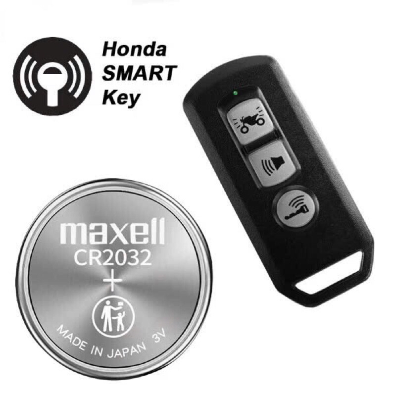 Pin remot xe Honda sh ,Lead , ab 125 , vario ,pcx ,vision ,pin khoá Smartkey, FOB Honda MAXELL